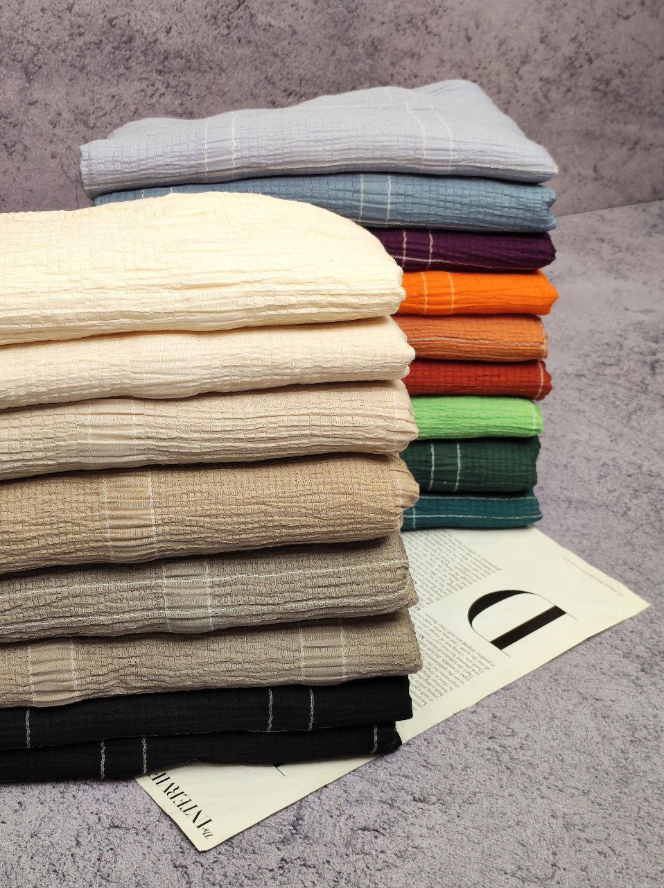 شال پفکی بسته17رنگی کد sp2 (عمده)
