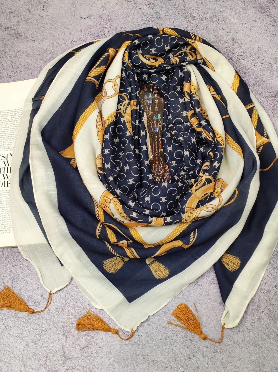 روسری نخی منگوله بسته6طرحی کدr2 (عمده)
