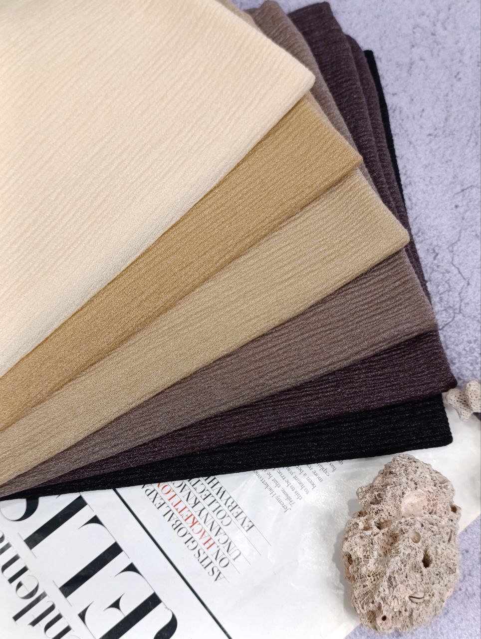 شال شنی وارداتی بسته12رنگی کد sp35 (عمده)
