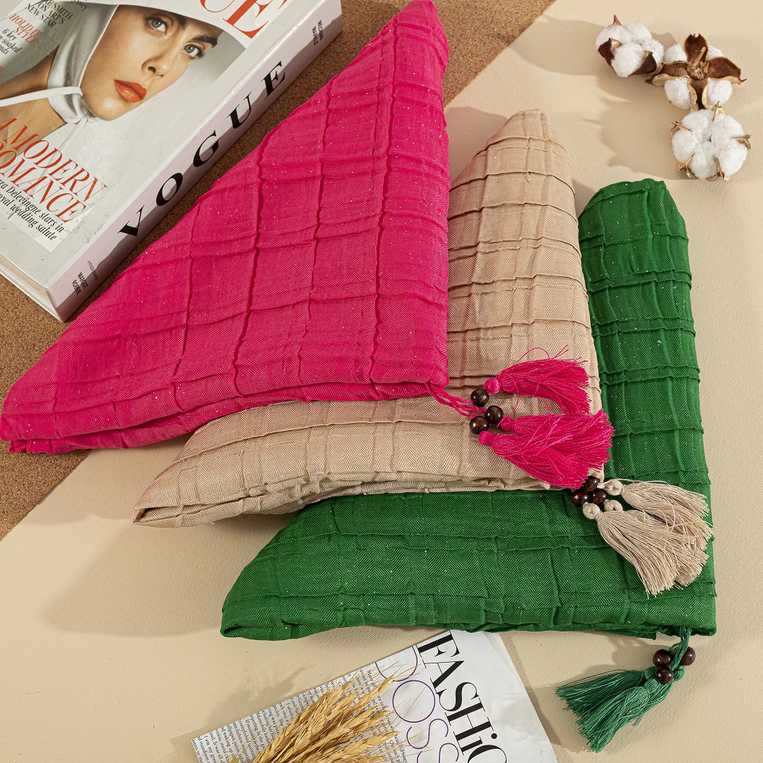 روسری پلیسه اکلیلی پاییزه بسته16رنگی کد rp5 (عمده)
