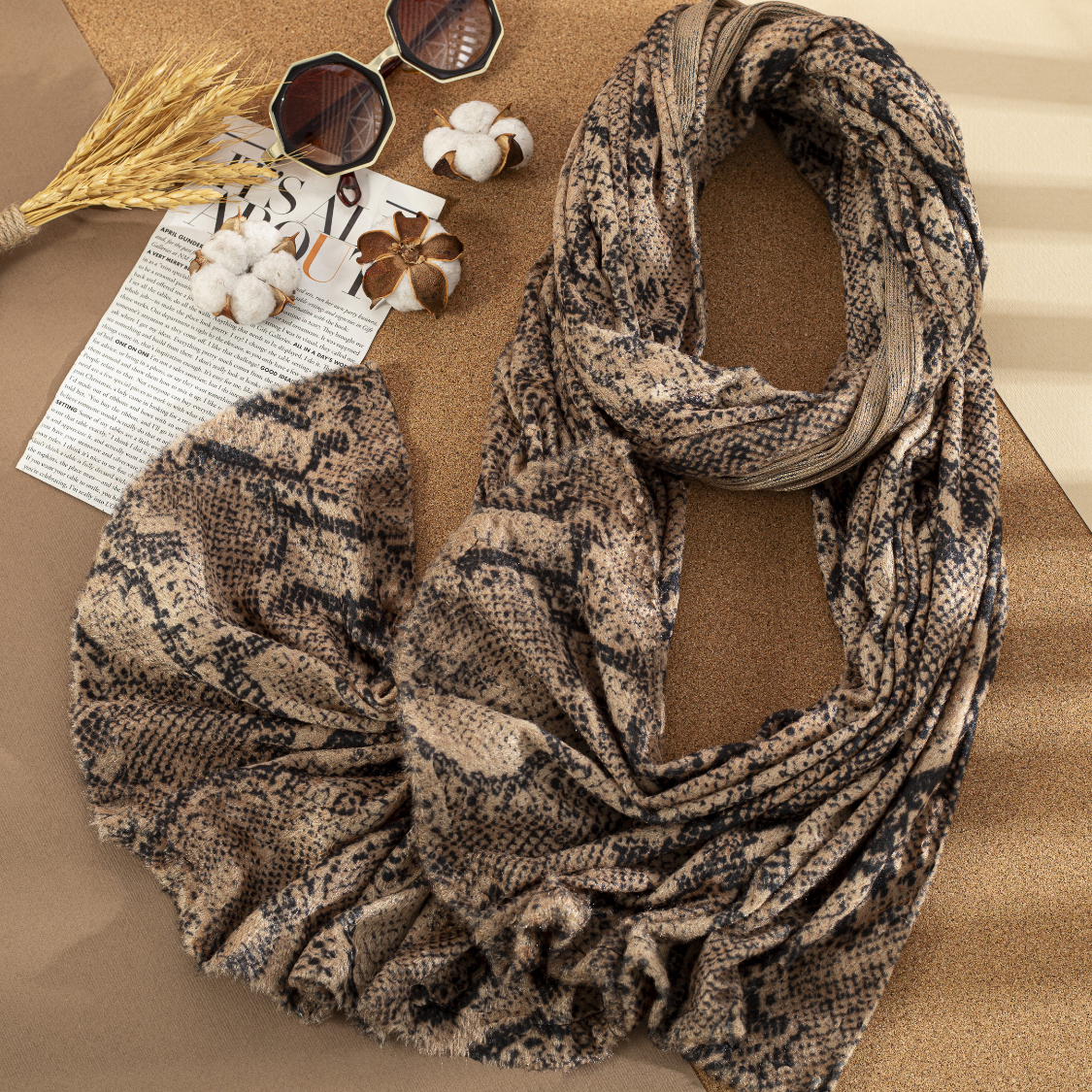 شال مخمل پلنگی بسته5طرحی کد sc37 (عمده)
