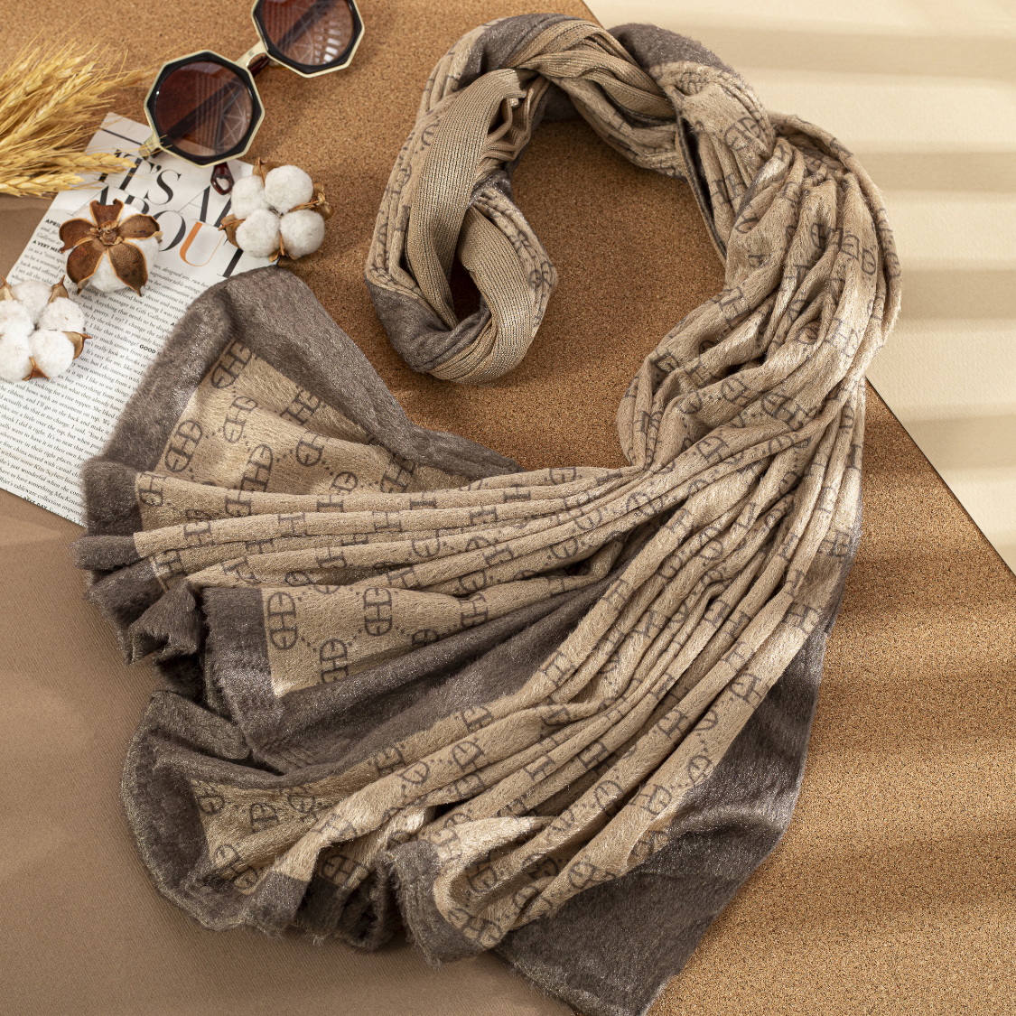 شال مخمل طرحبندی بسته5طرحی کد sc38 (عمده)
