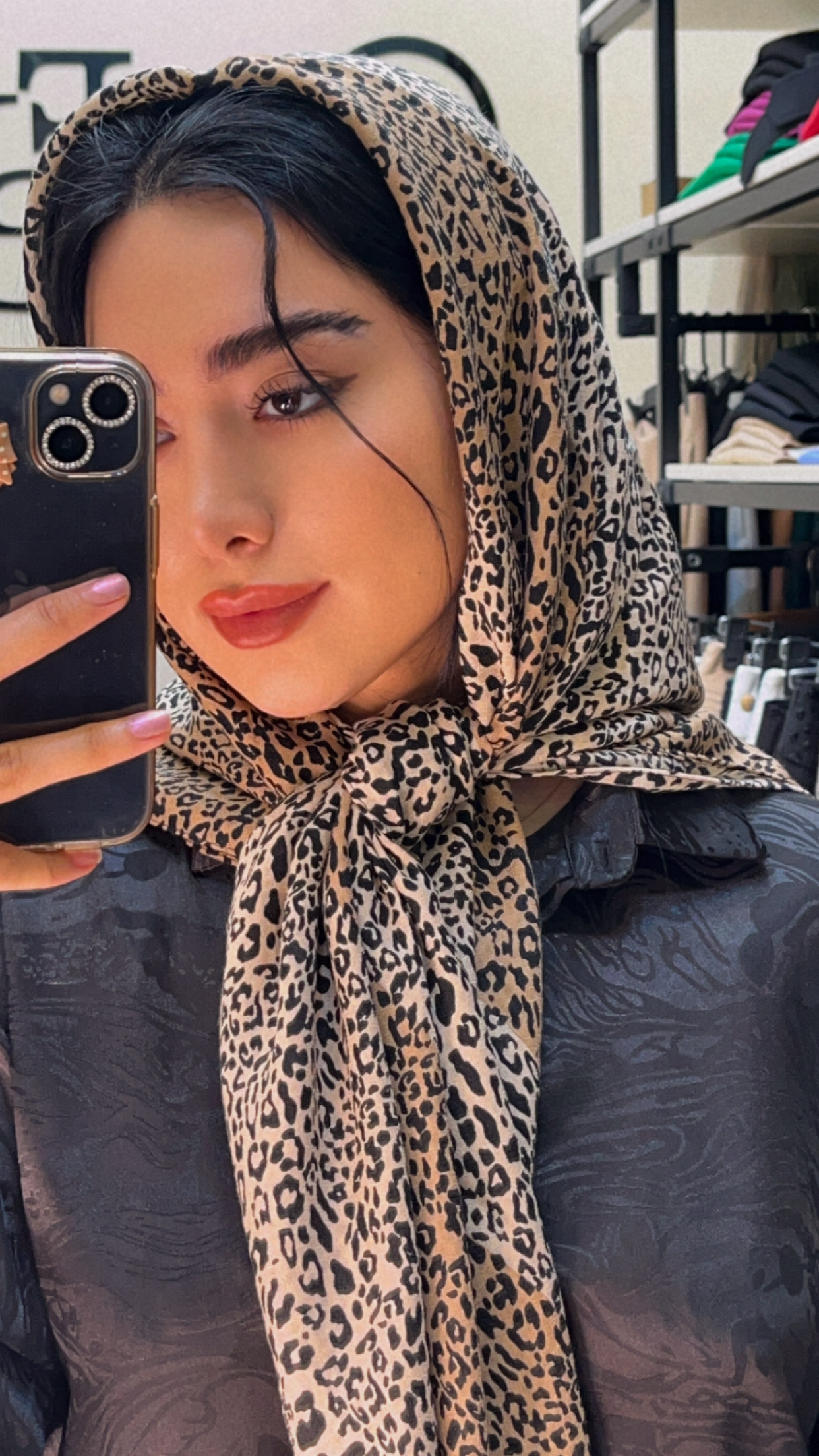 روسری چاپ خیس پلنگی سری انتخابی کد rp4 (عمده)
