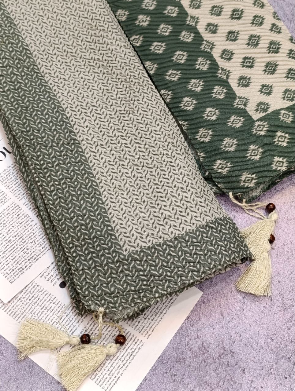 شال پلیسه طرحبندی بسته10طرحی کد ps7 (عمده)
