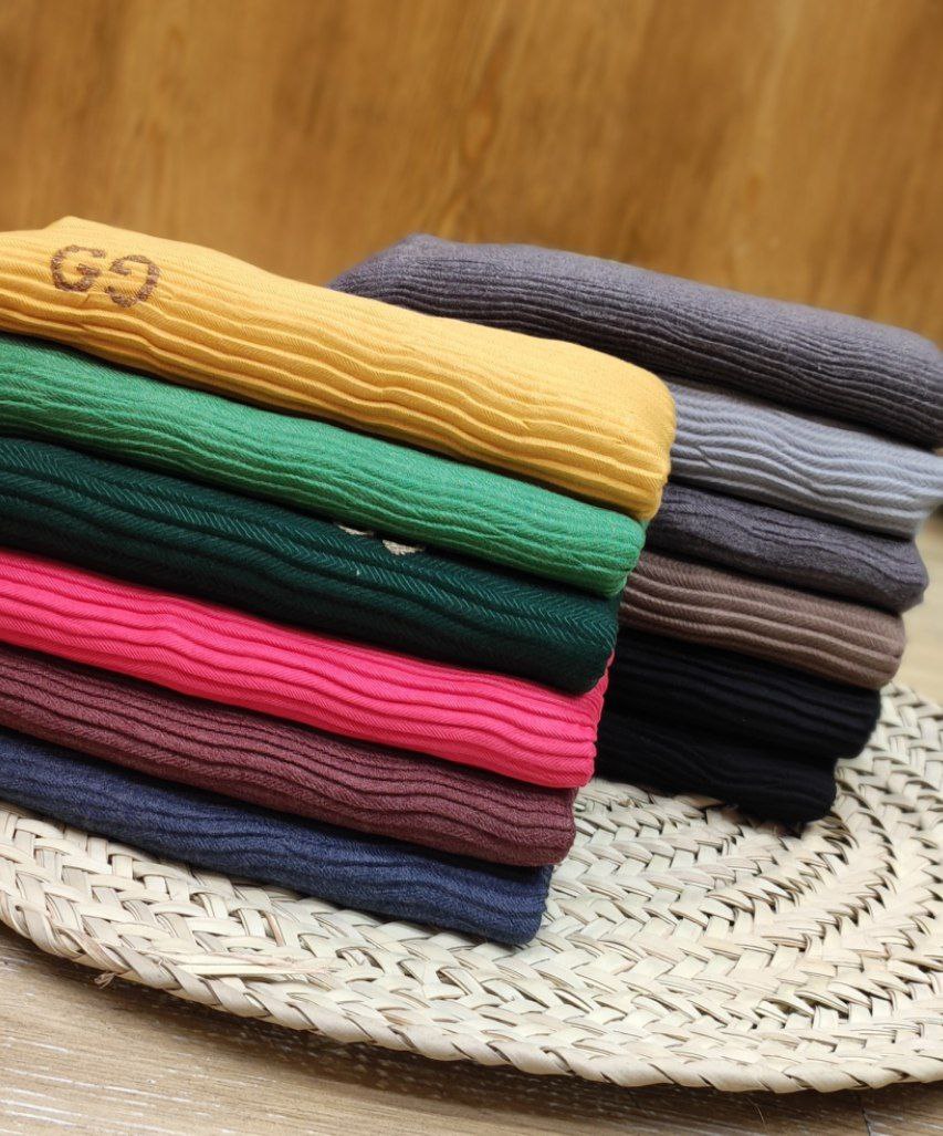 شال پلیسه پاییزه گلدوزی بسته12رنگی کد ps8 (عمده)
