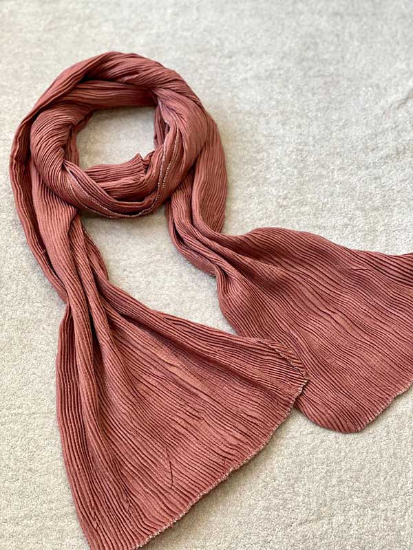 شال پلیسه دورلمه پاییزه بسته12رنگی کد ps11 (عمده)
