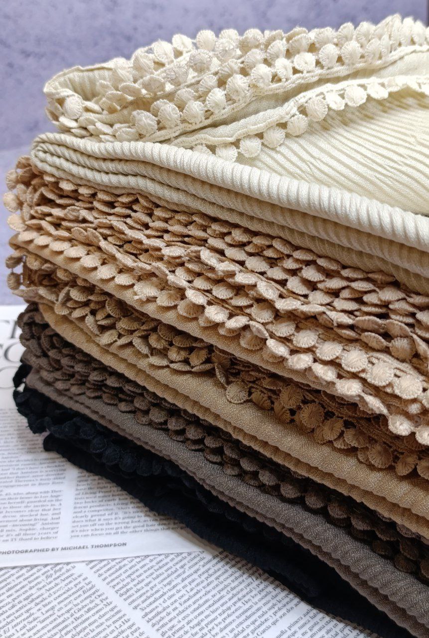 شال پلیسه پاییزه دورعدسی بسته14رنگی کد ps14 (عمده)
