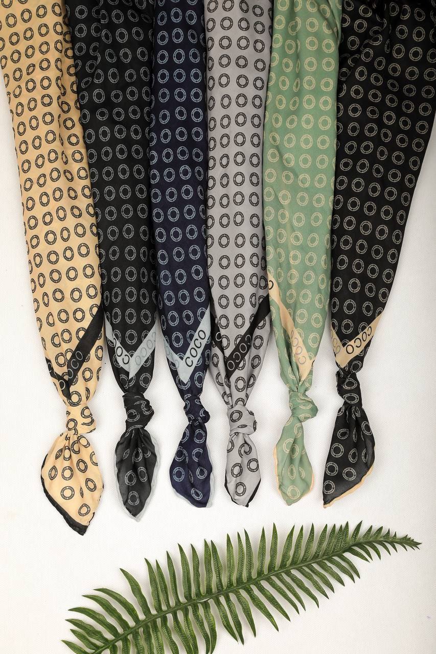 روسری حریر بسته6رنگی کد r6 (عمده)
