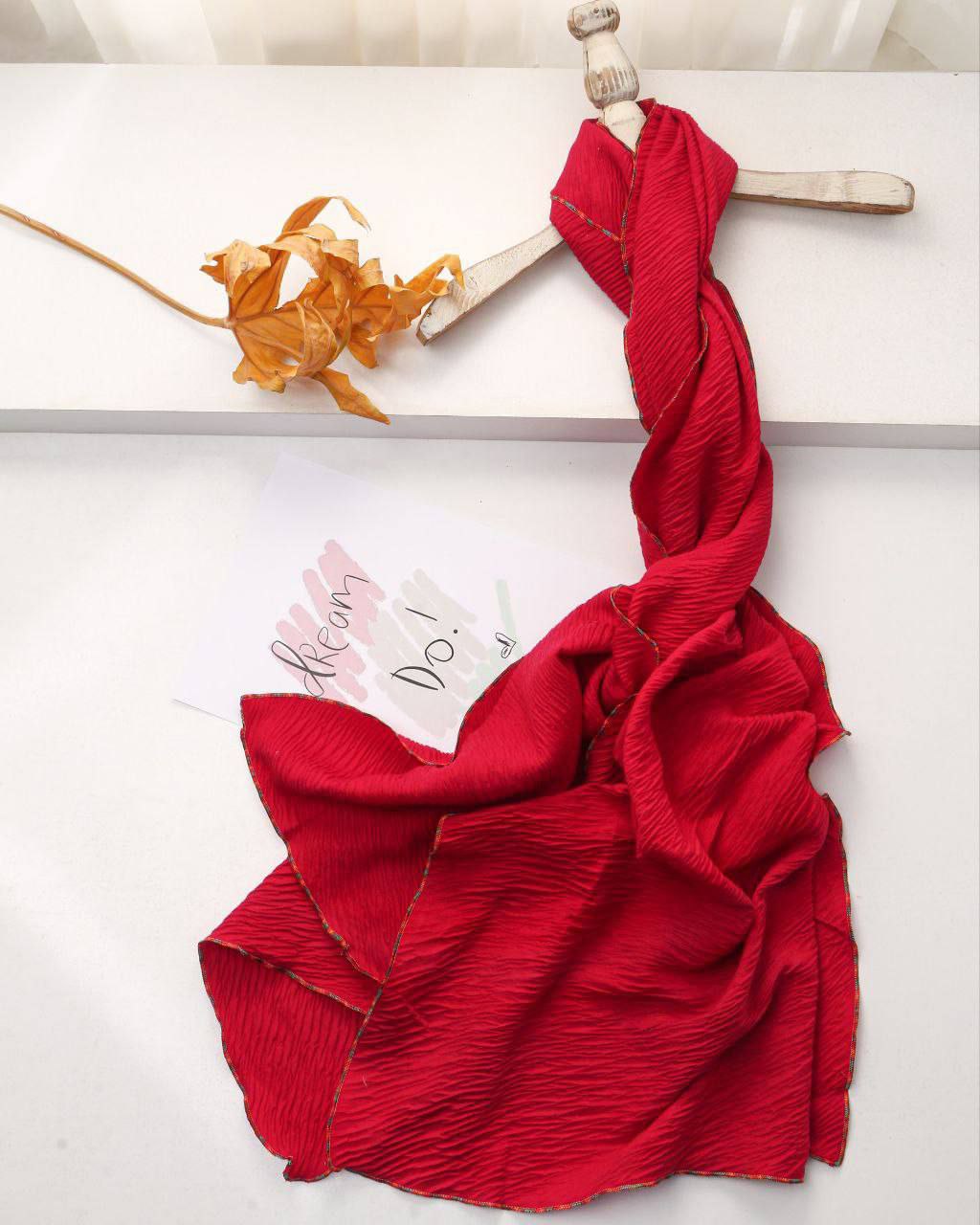 شال پلیسه موهر نوارهندی وارداتی بسته20رنگی کد ps16 (عمده)
