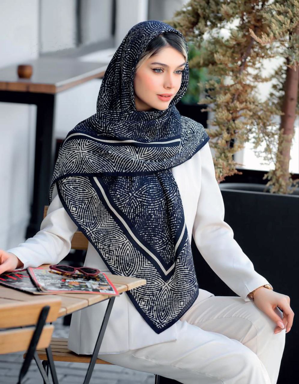 روسری چاپ خیس پاییزه بسته8رنگی کد rp5 (عمده)
