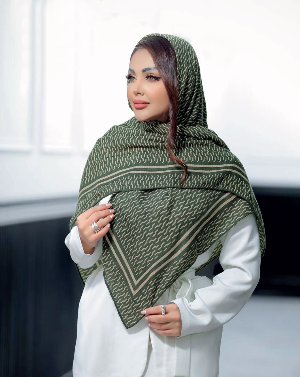 روسری چاپ خیس پاییزه بسته8رنگی کد rp6 (عمده)
