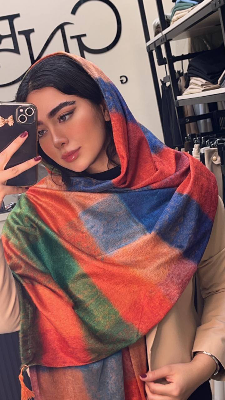 شال مخمل طرح بیگ اسکارف بسته8طرحی کد sc56 (عمده)
