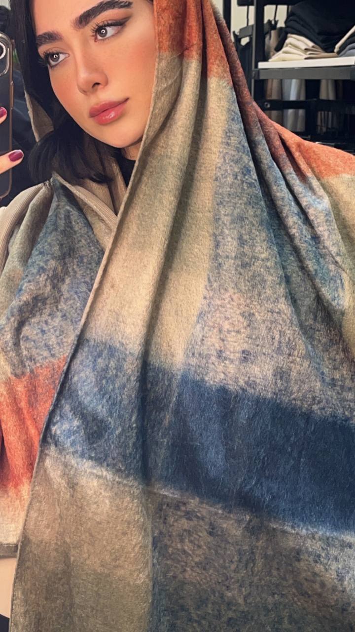 شال مخمل طرح بیگ اسکارف بسته8طرحی کد sc56 (عمده)
