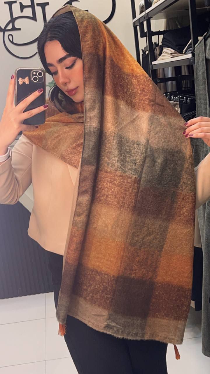 شال مخمل طرح بیگ اسکارف بسته8طرحی کد sc56 (عمده)
