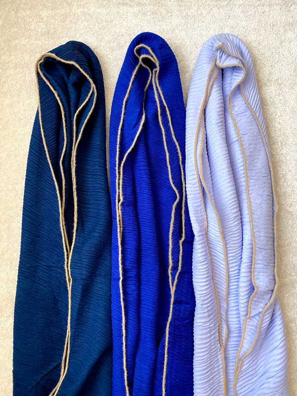 شال پلیسه پاییزه ژوور بسته12رنگی کد ps22 (عمده)
