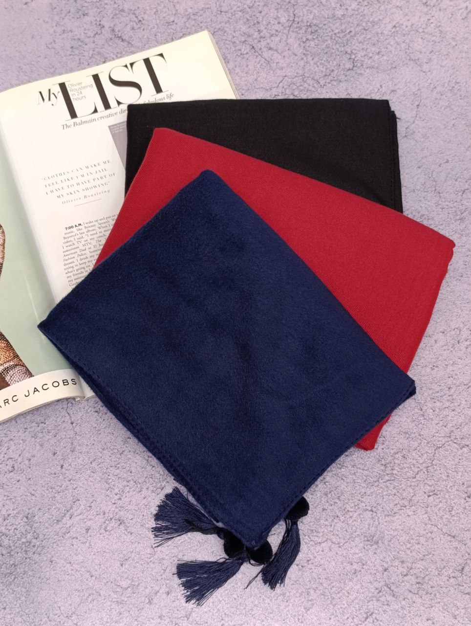 شال موهرساده بسته3رنگی کد sz11 (عمده)
