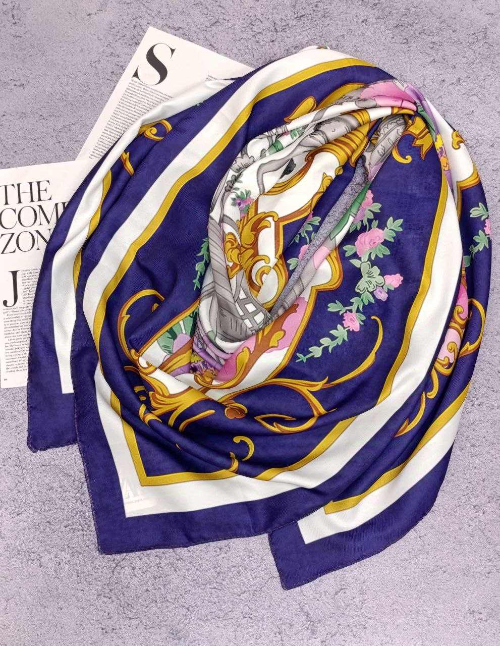 روسری ابریشم توییل بسته3رنگی کد rp7 (عمده)
