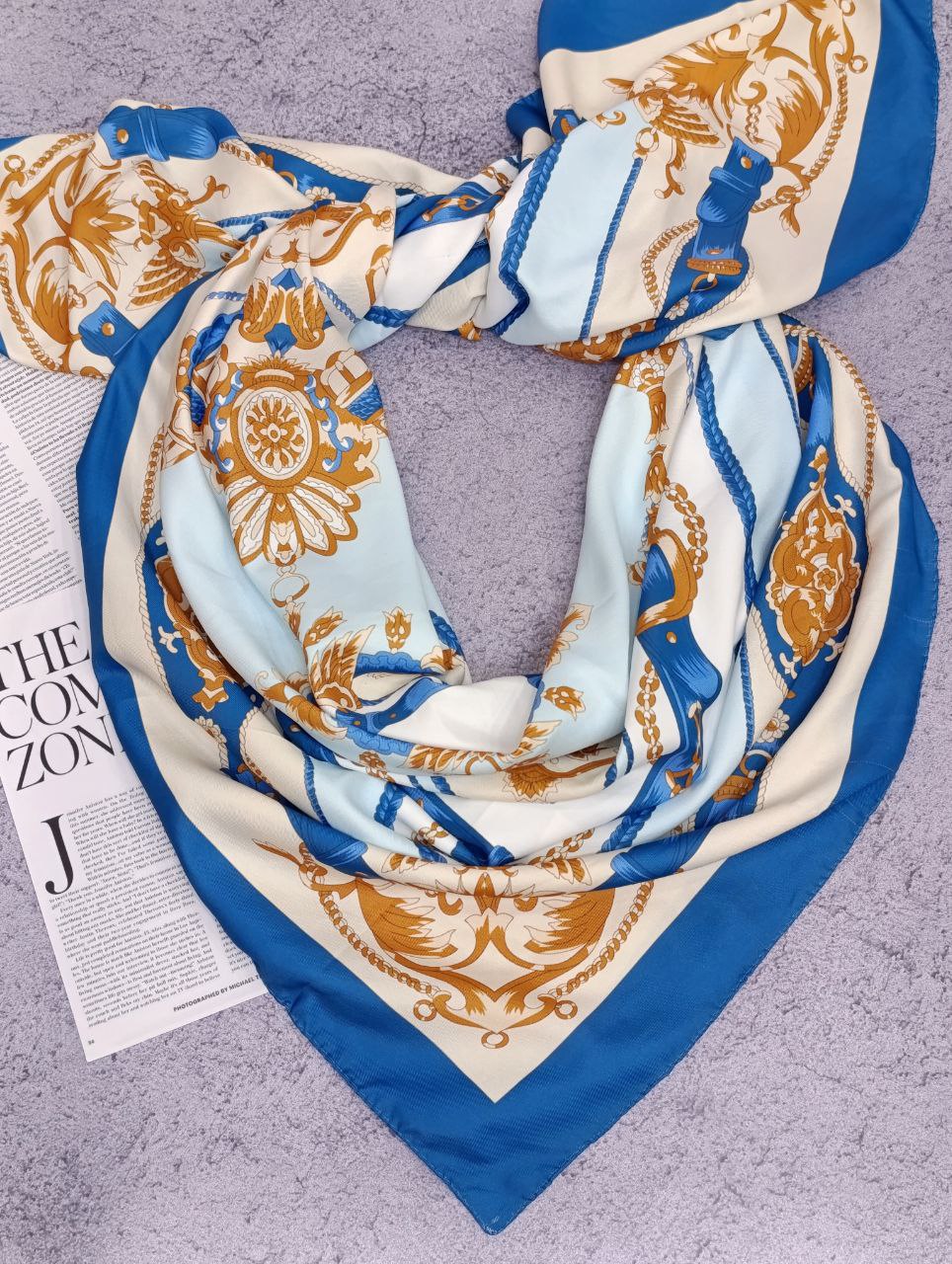 روسری ابریشم توییل بسته2رنگی کد rp11 (عمده)
