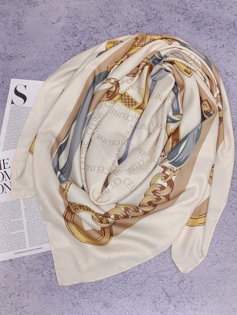 روسری ابریشم توییل سری انتخابی کد rp13 (عمده)
