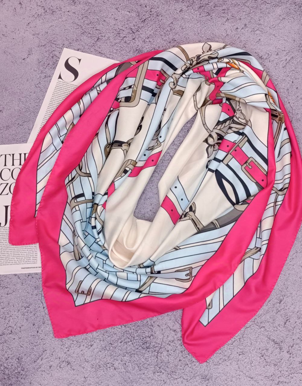 روسری ابریشم توییل بسته2رنگی کد rp14 (عمده)
