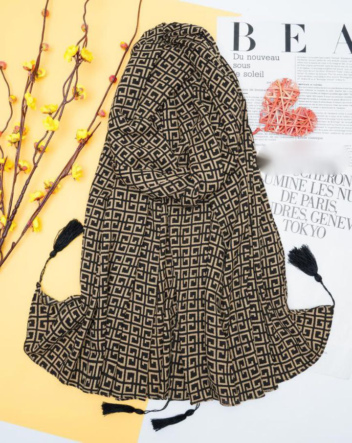 شال کریشه طرحدار بسته6رنگی کد sc58 (عمده)
