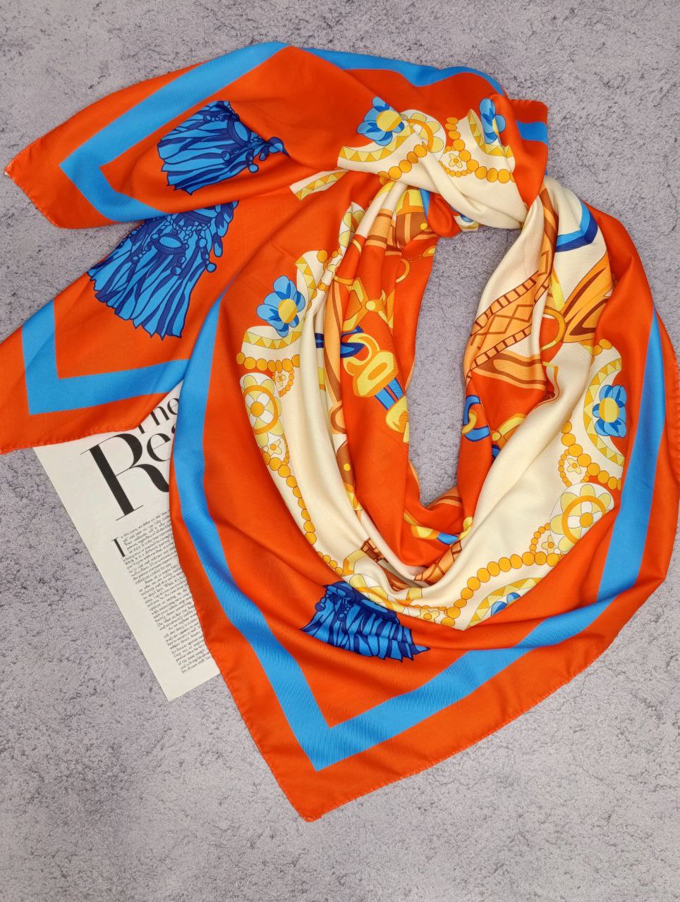 روسری ابریشم توییل بسته3رنگی کد rp23 (عمده)
