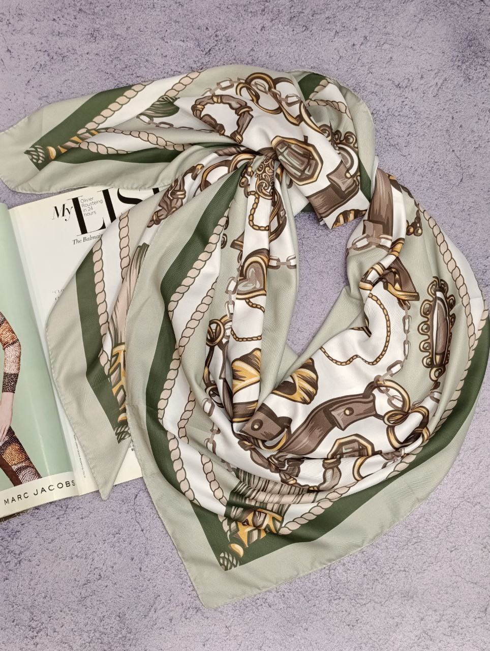 روسری ابریشم توییل بسته3رنگی کد rp24 (عمده)
