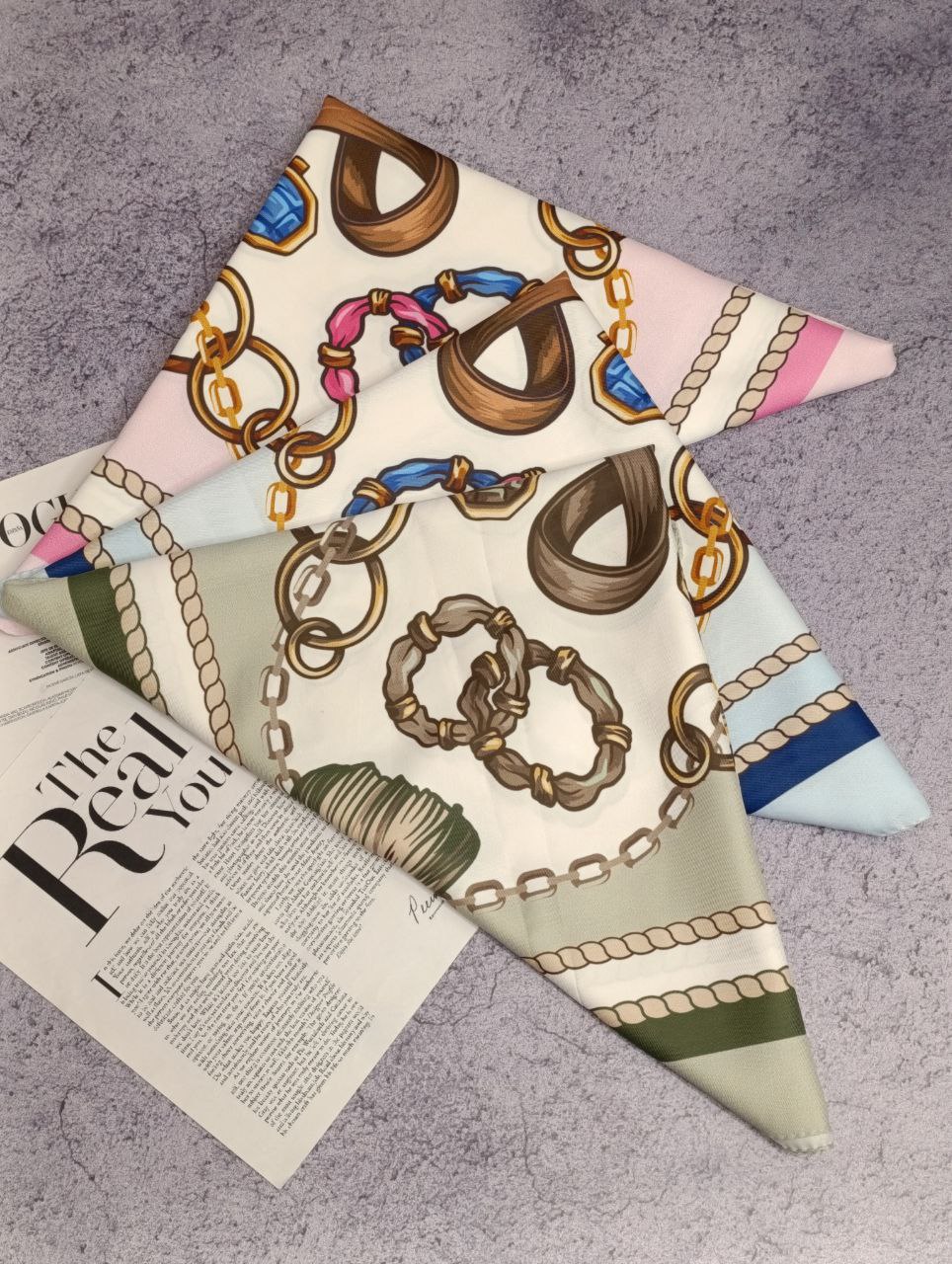 روسری ابریشم توییل بسته3رنگی کد rp24 (عمده)
