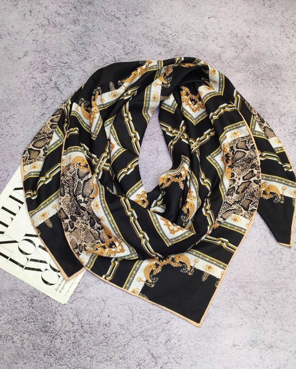 روسری حریر بسته4رنگی کد r11 (عمده)
