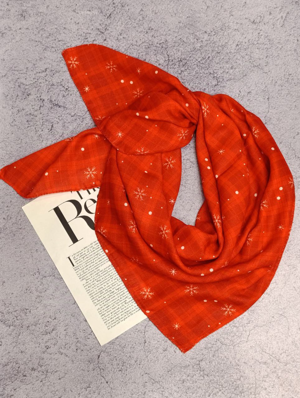 مینی اسکارف یلدایی بسته10طرحی کد mp8 (عمده)
