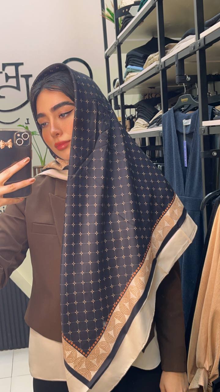 روسری ابریشم توییل سری انتخابی کد rp39 (عمده)
