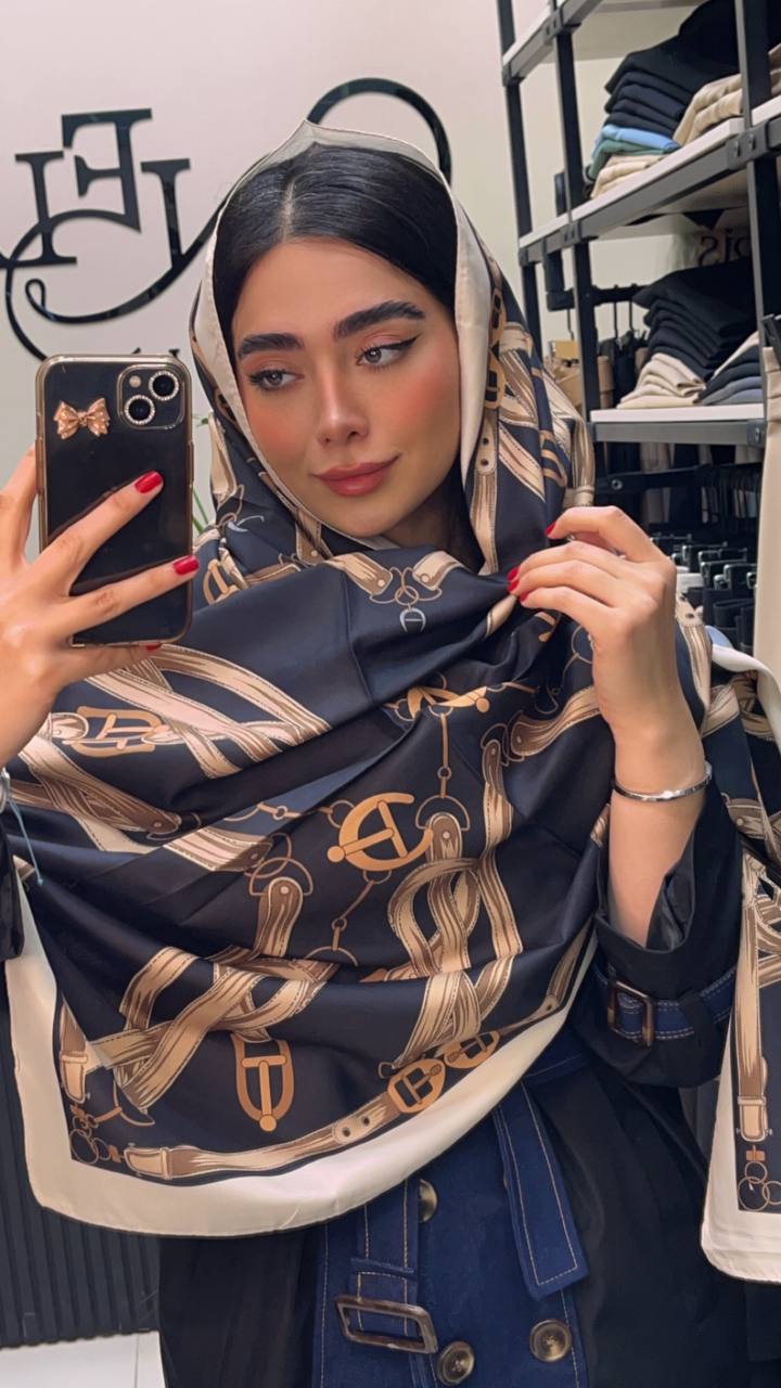 شال ابریشم توییل بسته2رنگی کد sc63 (عمده)
