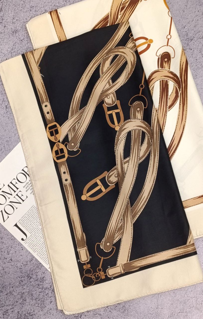 شال ابریشم توییل بسته2رنگی کد sc63 (عمده)
