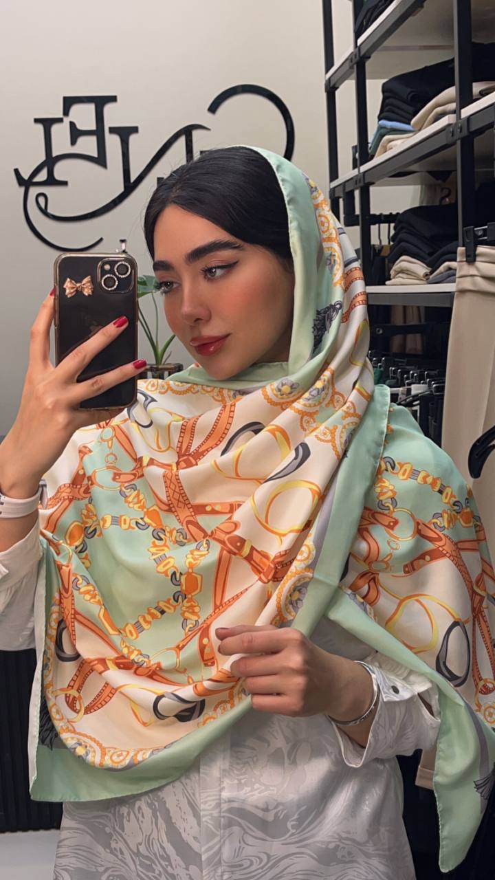 شال ابریشم توییل بسته2رنگی کد sc64 (عمده)
