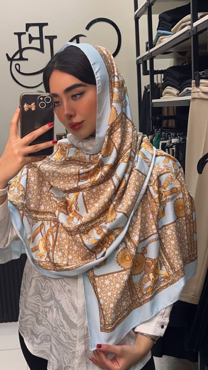 شال ابریشم توییل بسته3رنگی کد sc66 (عمده)
