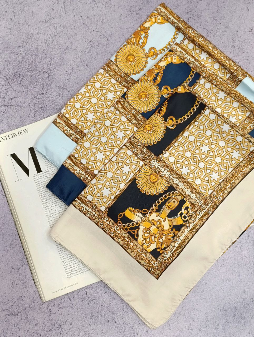 شال ابریشم توییل بسته3رنگی کد sc66 (عمده)
