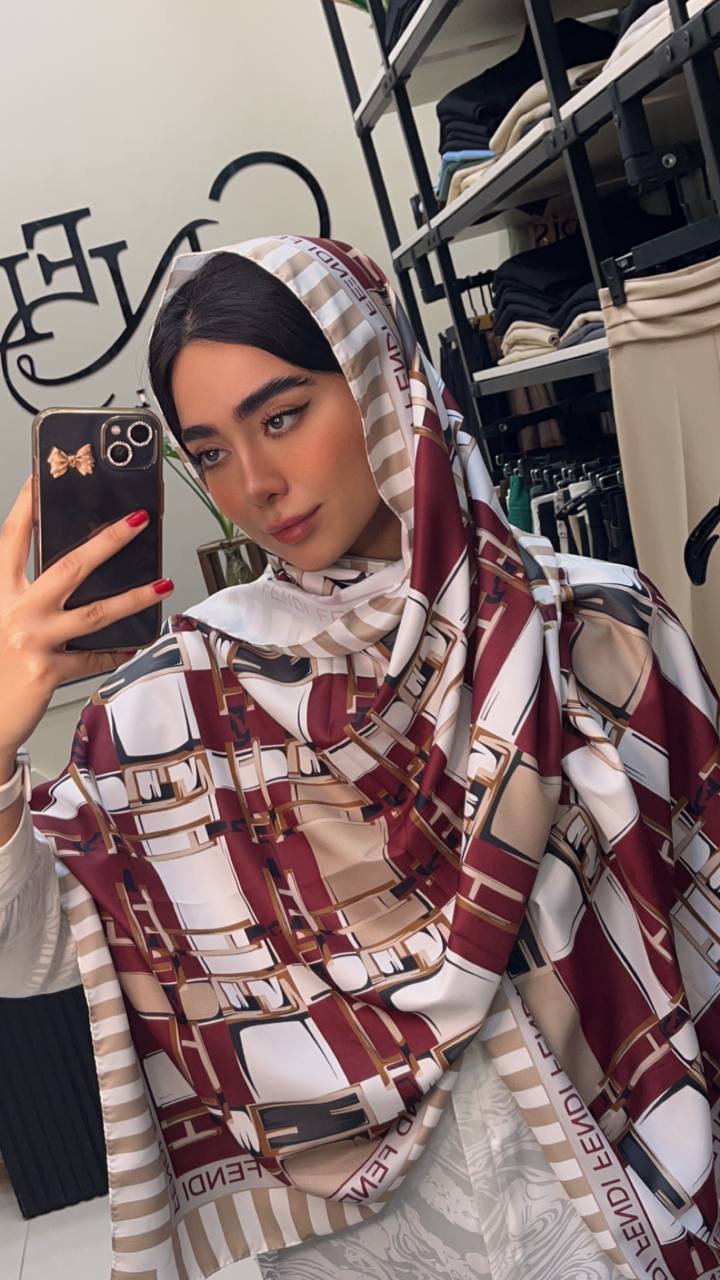 شال ابریشم توییل بسته3رنگی کد sc67 (عمده)
