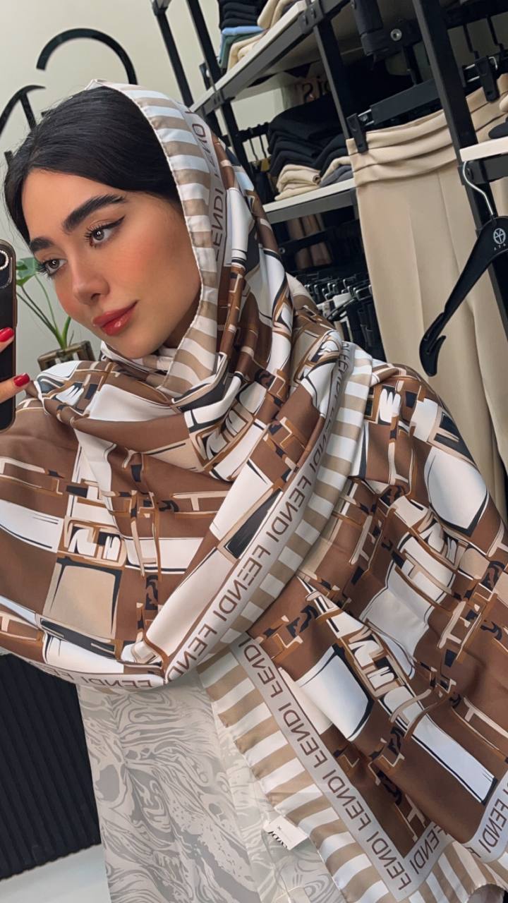 شال ابریشم توییل بسته3رنگی کد sc67 (عمده)
