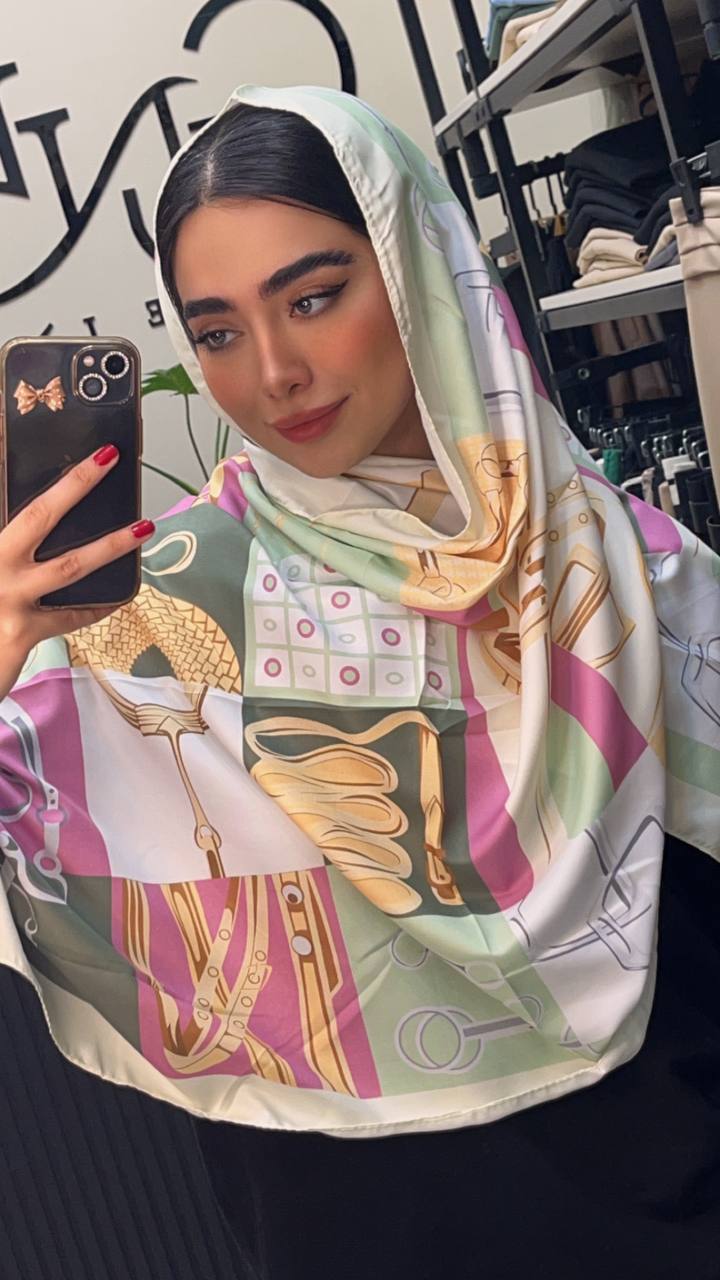 شال ابریشم توییل سری انتخابی sc68 (عمده)
