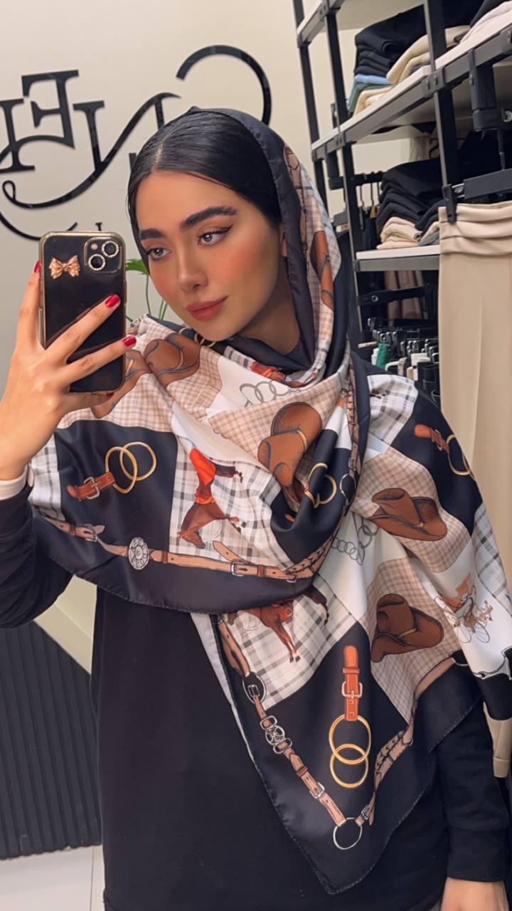 شال ابریشم توییل سری انتخابی کد sc71 (عمده)
