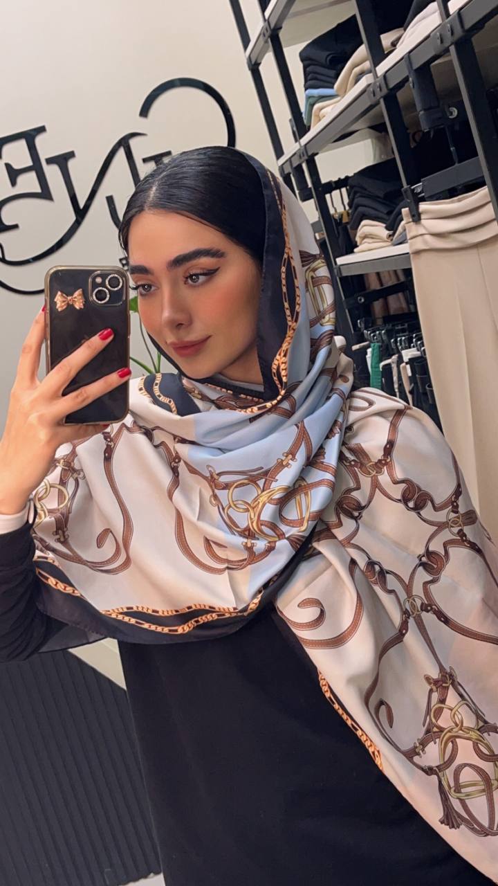 شال ابریشم توییل سری انتخابی کد sc74 (عمده)
