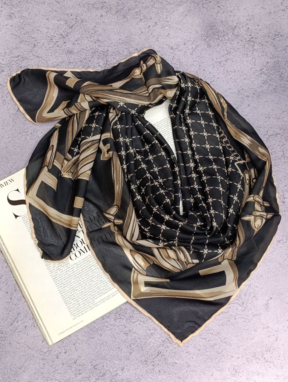 روسری حریر دستدوز بسته8طرحی کد r49 (عمده)
