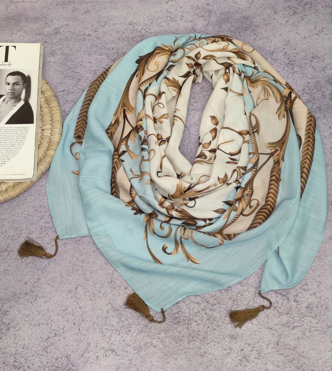 روسری نخی منگوله بسته6طرحی کدr4(عمده)
