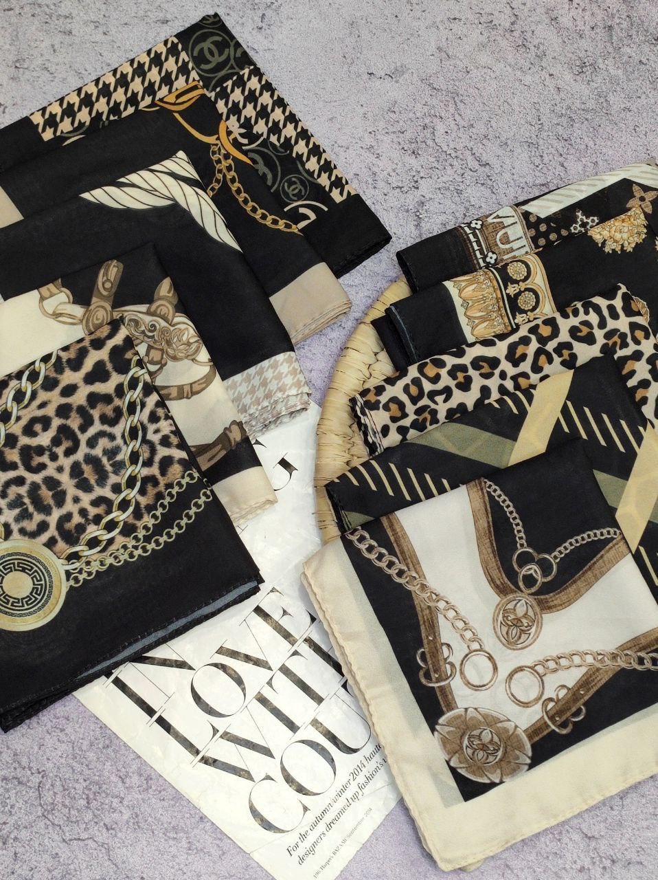 مینی اسکارف طرحبندی بسته10طرحی کد mt3 (عمده)
