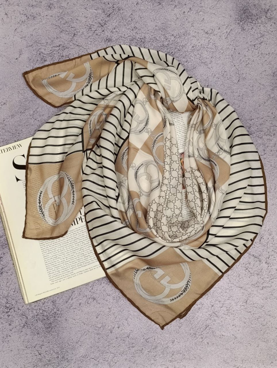 روسری حریر دستدوز بسته8طرحی کد r50 (عمده)
