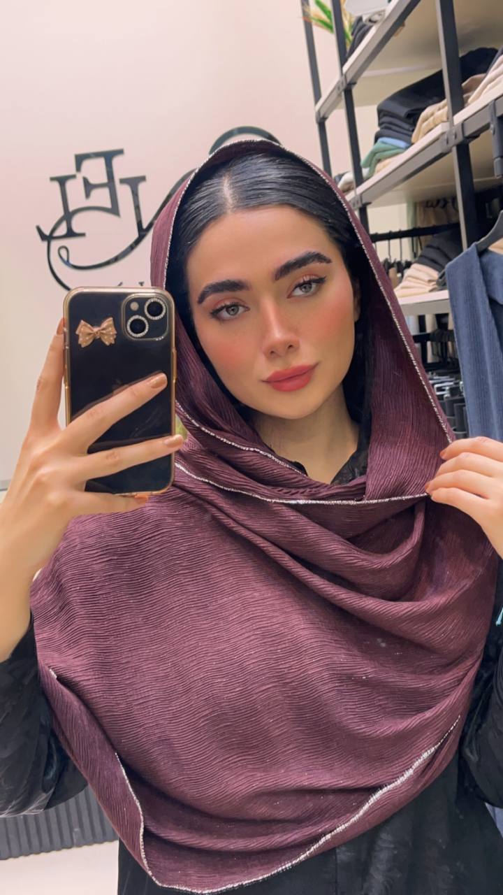 شال پلیسه زرشکی دورلمه سری انتخابی کد ps31 (عمده)
