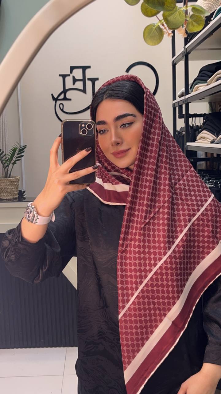 روسری حریر دستدوز بسته6رنگی کد r52 (عمده)
