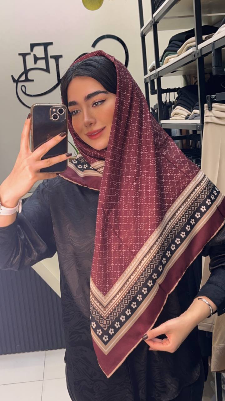 روسری حریر دستدوز بسته6رنگی کد r53 (عمده)
