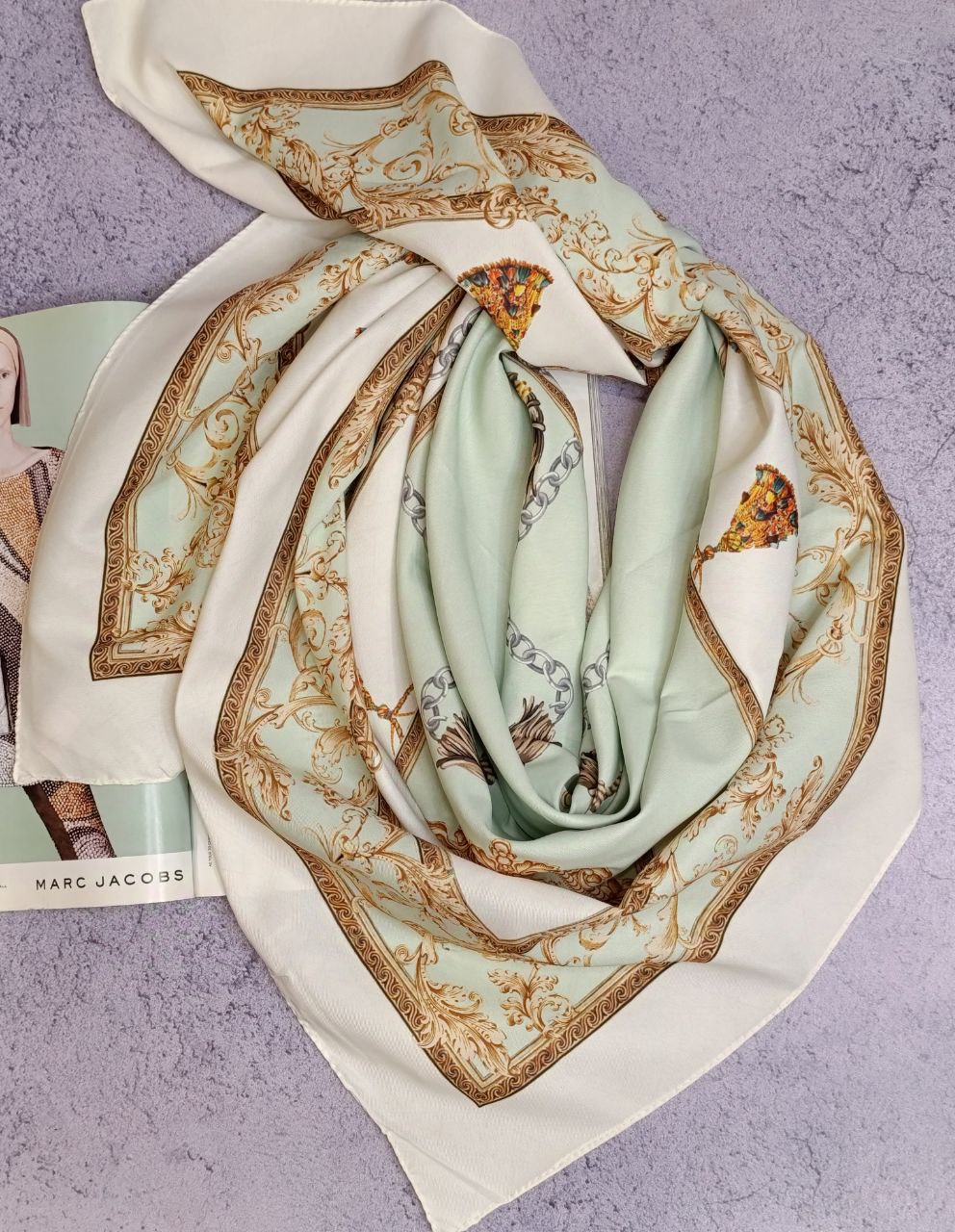 روسری ابریشم توییل بسته6رنگی کد rp56 (عمده)
