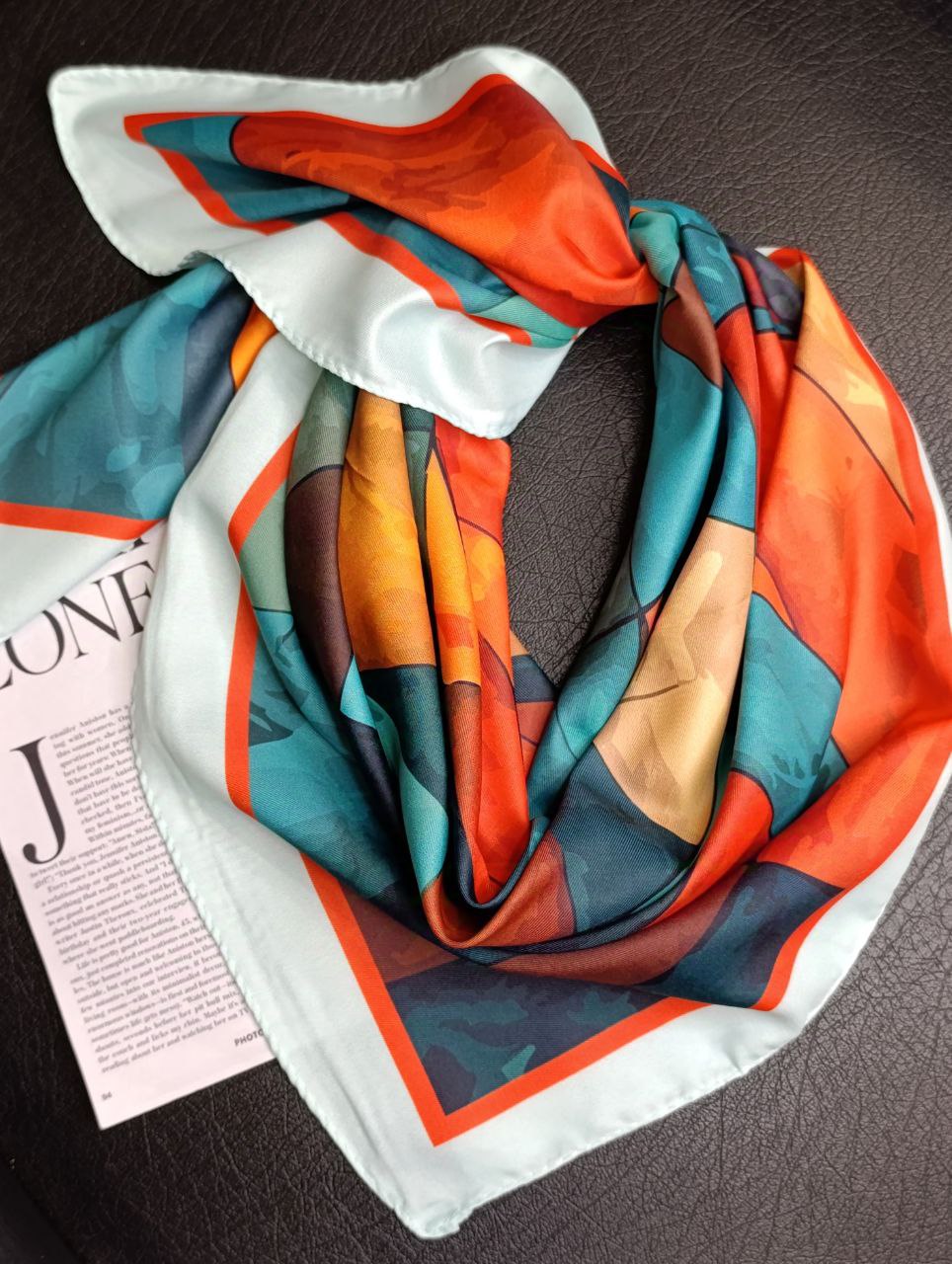 مینی اسکارف ابریشم توییل بسته10طرحی کد mp10 (عمده)
